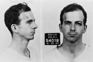 Dallas, Texas, USA --- The Dallas Police Department mug shots of Lee Harvey Oswald following his arrest for possible involvement in the John F. Kennedy assassination and the murder of Officer J.D. Tippit. --- Image by © CORBIS